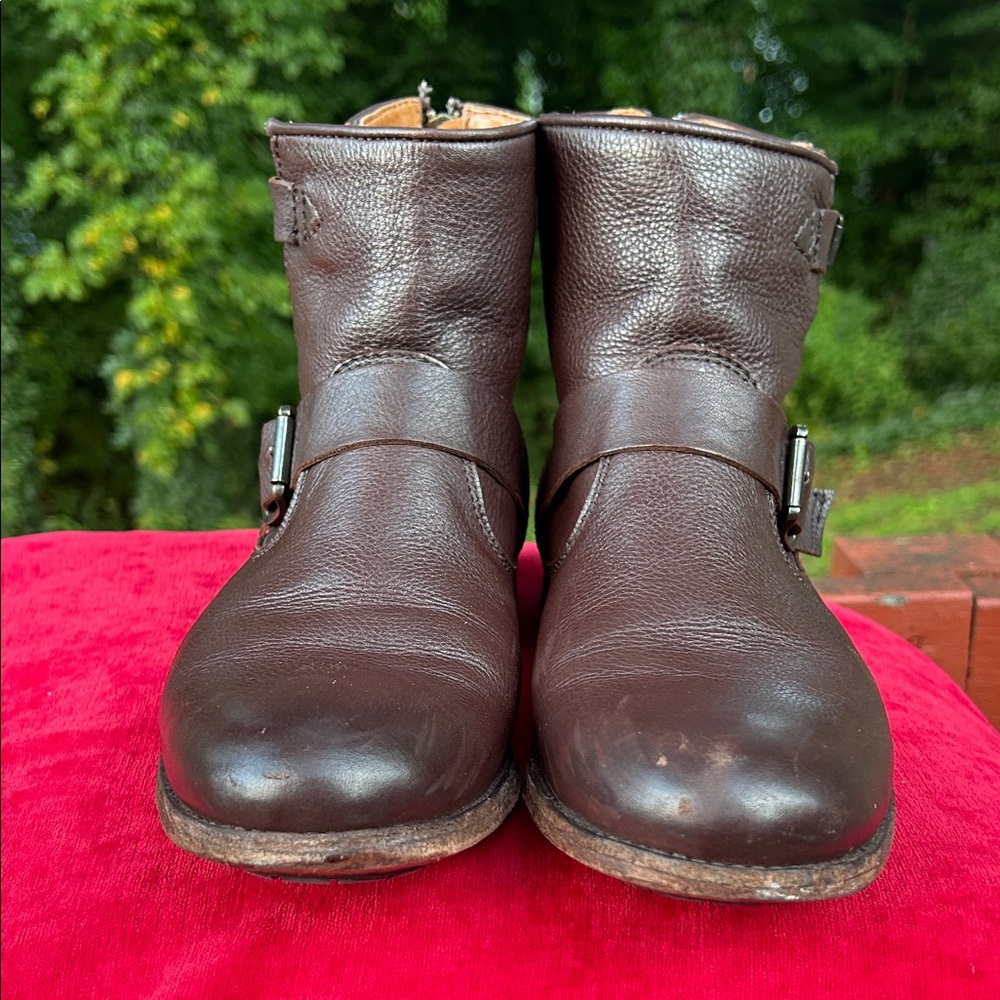 Frye Brown Leather Women's Winter Boots - Picture 3 of 9